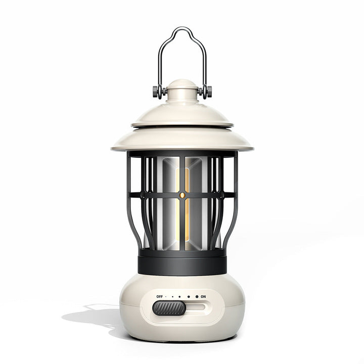 Illuminate Your Adventures with the Vintage Style USB Rechargeable Tent Light