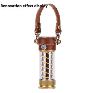 Illuminate Your Adventures with the Camping Lantern Leather Hang Rope 3-piece Suit