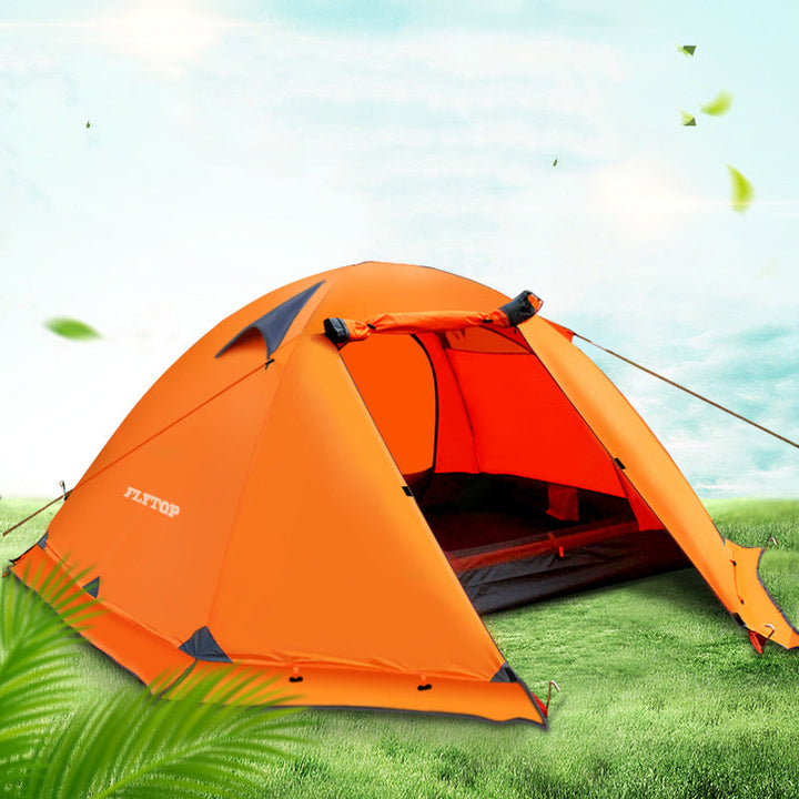 Discover the Ultimate Camping Experience with Our Double Aluminum Pole Anti-Storm Travel Camping Tent