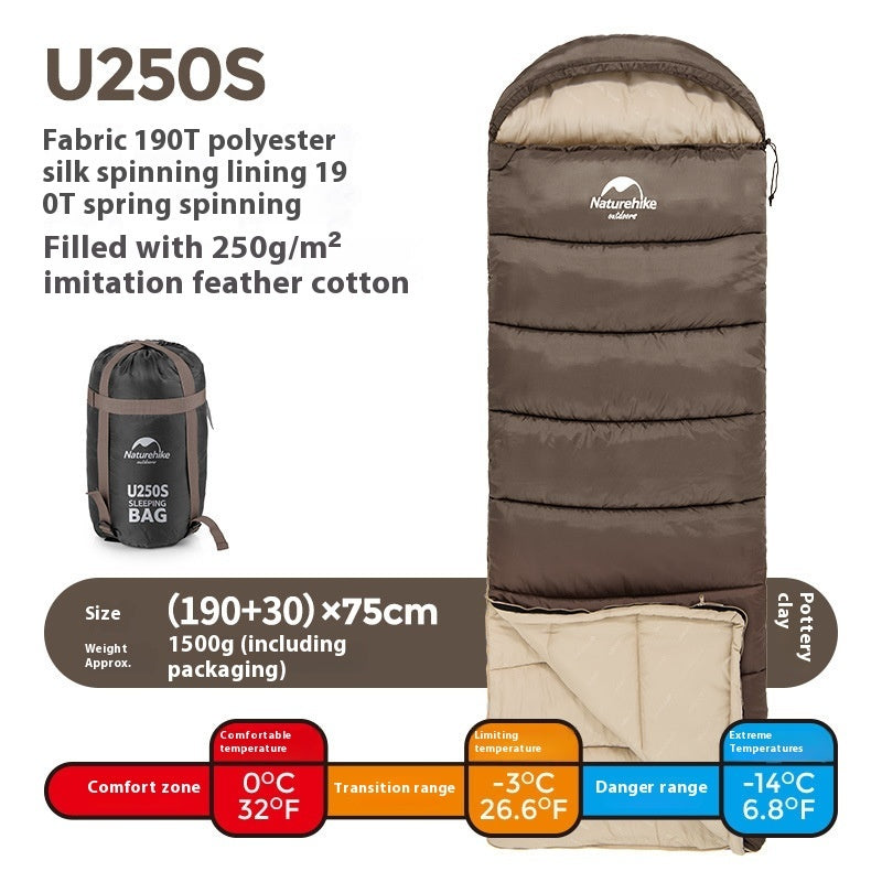 Experience Ultimate Comfort with the Envelope Hooded Sleeping Bag