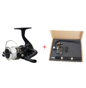 Spinning wheel fishing reel folding handle