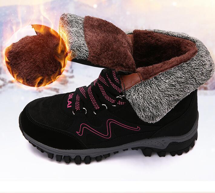 Autumn and winter outdoor snow boots female ski boots