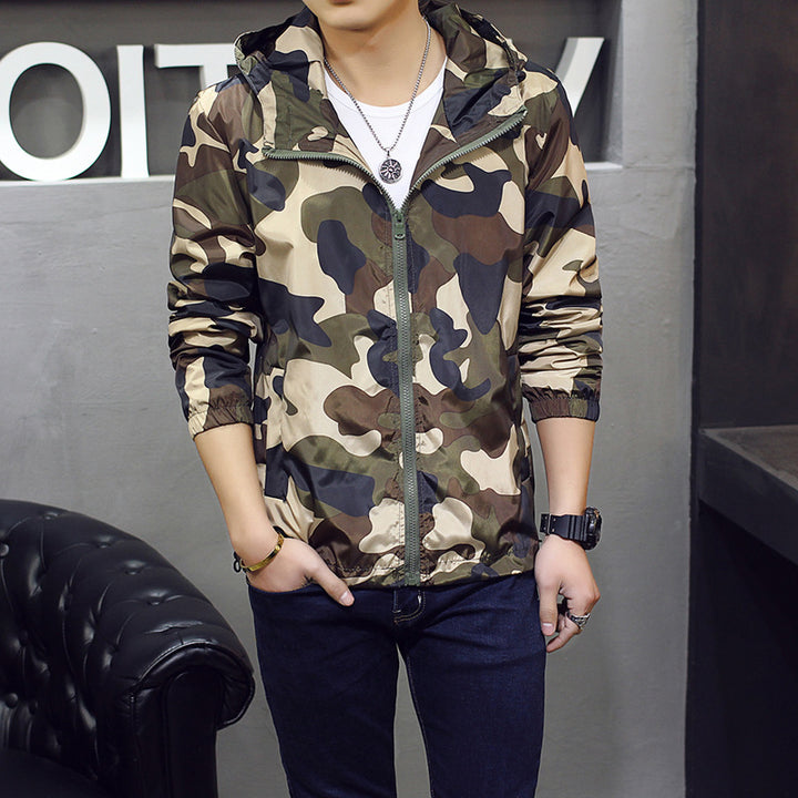 Men's Slim Camouflage Jacket