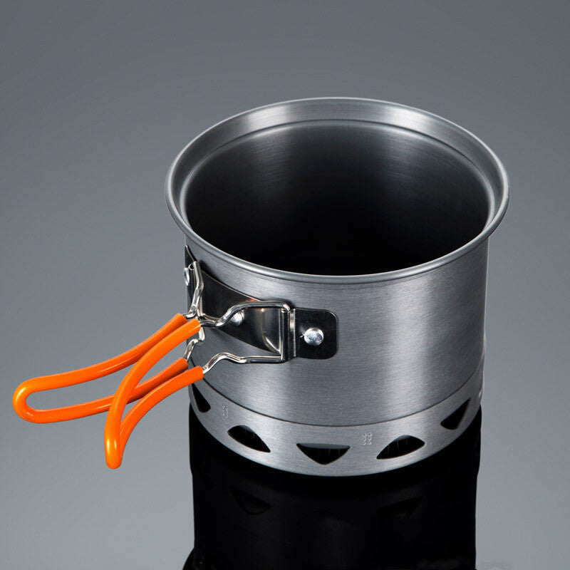 Outdoor Heat-collecting Single-pot  Camping Cookware