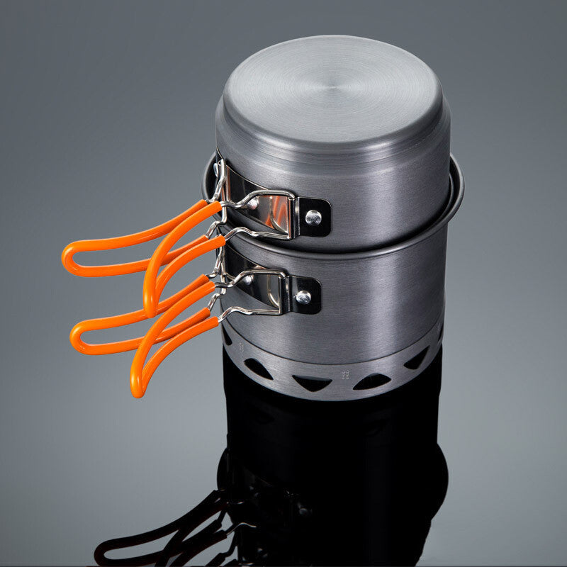 Outdoor Heat-collecting Single-pot  Camping Cookware