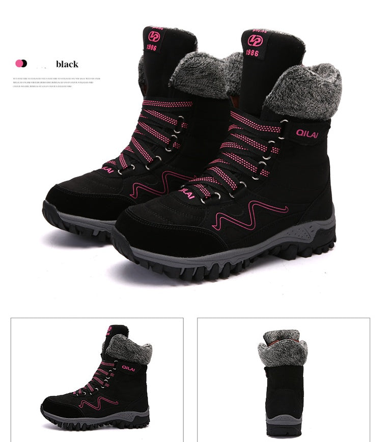 Autumn and winter outdoor snow boots female ski boots