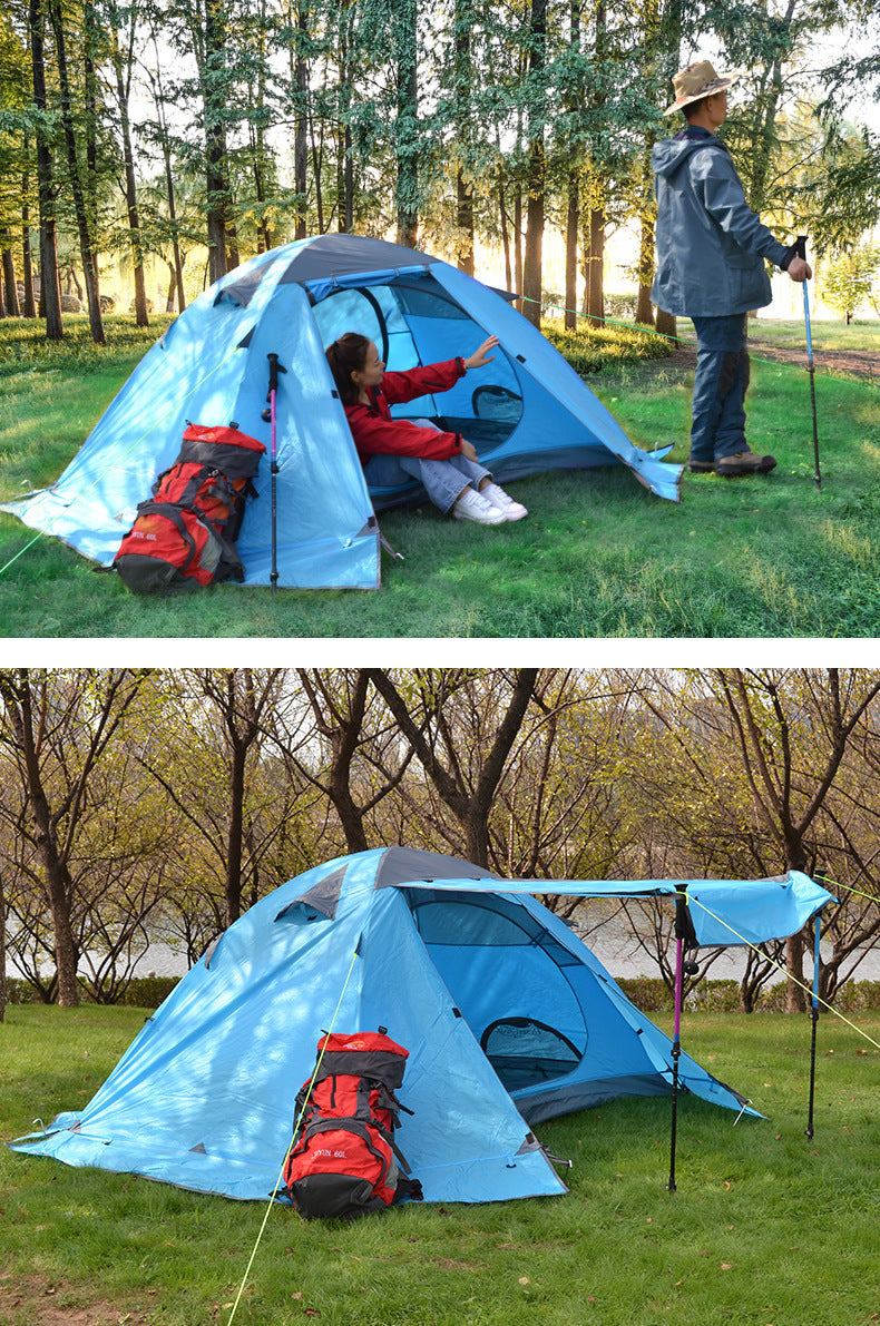 Outdoor Double Love Aluminum Camping Tent