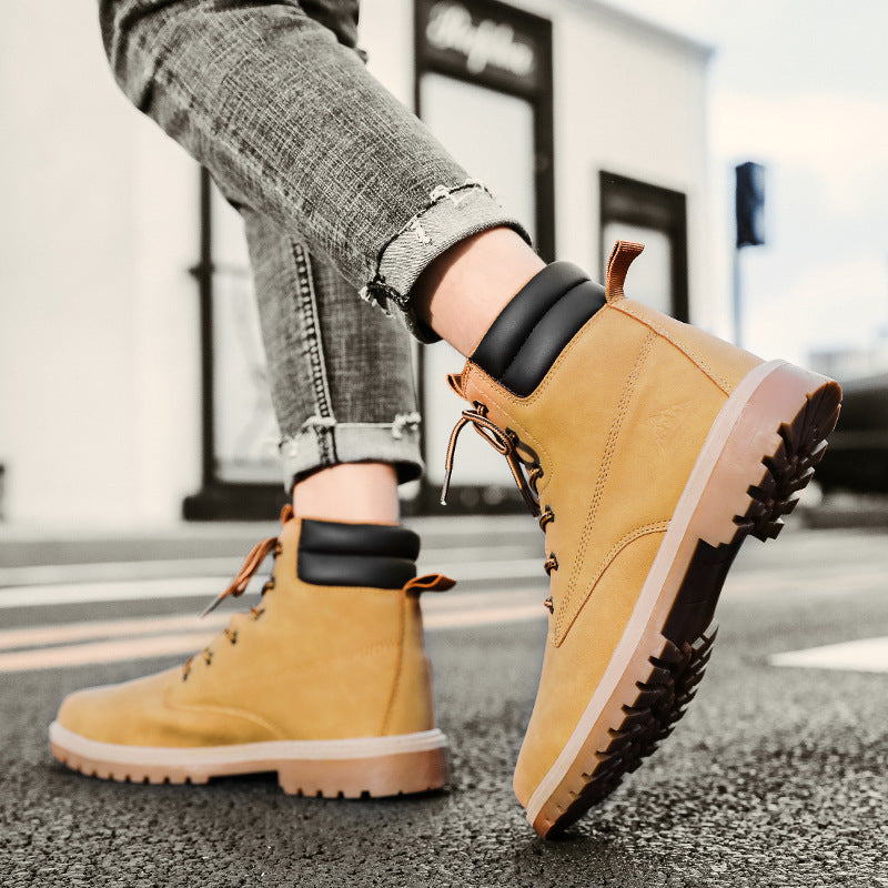 High-top Boots Outdoor Hiking Trend Men's Shoes