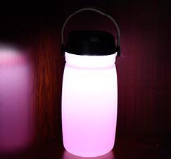 Portable Solar Silicone Lantern Bottle Light USB