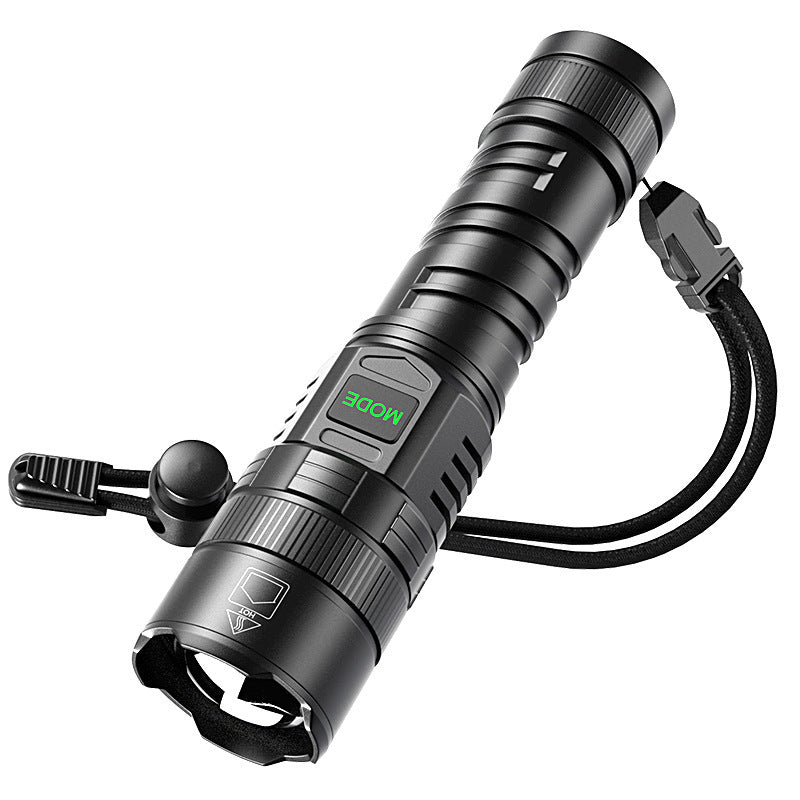 USB Charging Zoom Electric Portable Flashlight