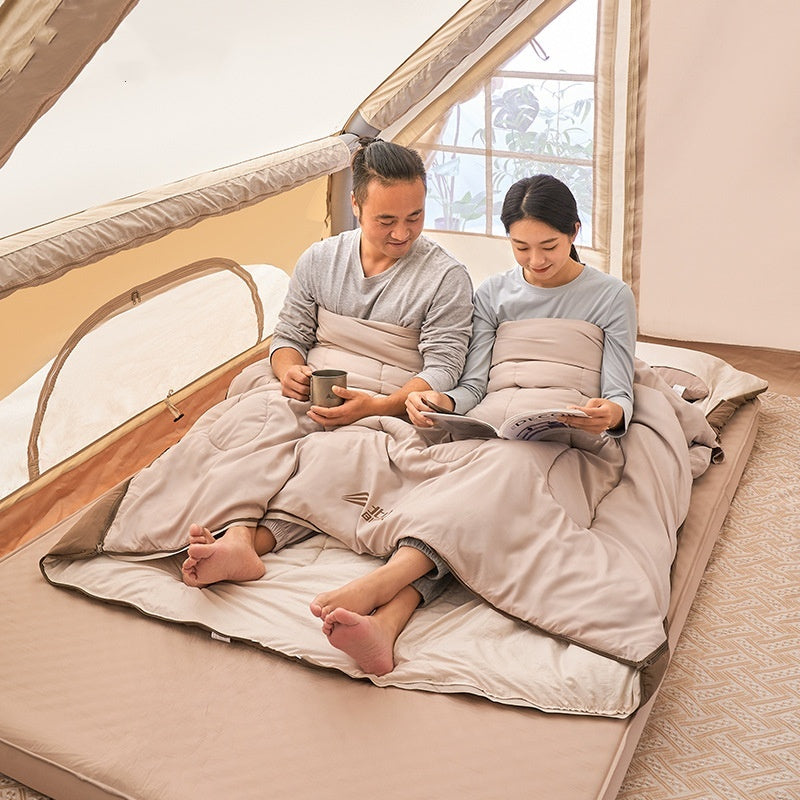 Double Sleeping Bag Outdoor Thickened Cold Protection