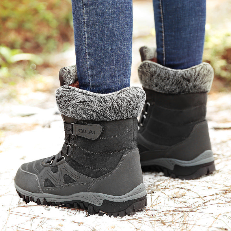 Autumn and winter outdoor snow boots female ski boots