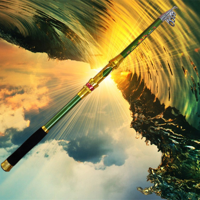 Glass steel pole fishing rod