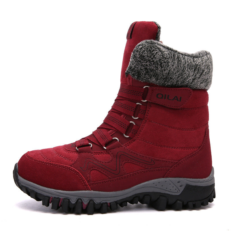 Autumn and winter outdoor snow boots female ski boots