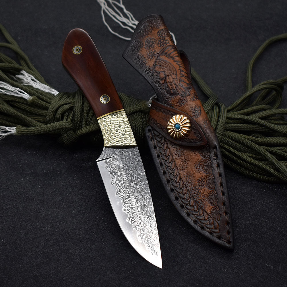 Small Straight Hunting Knife