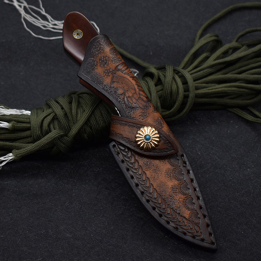 Small Straight Hunting Knife