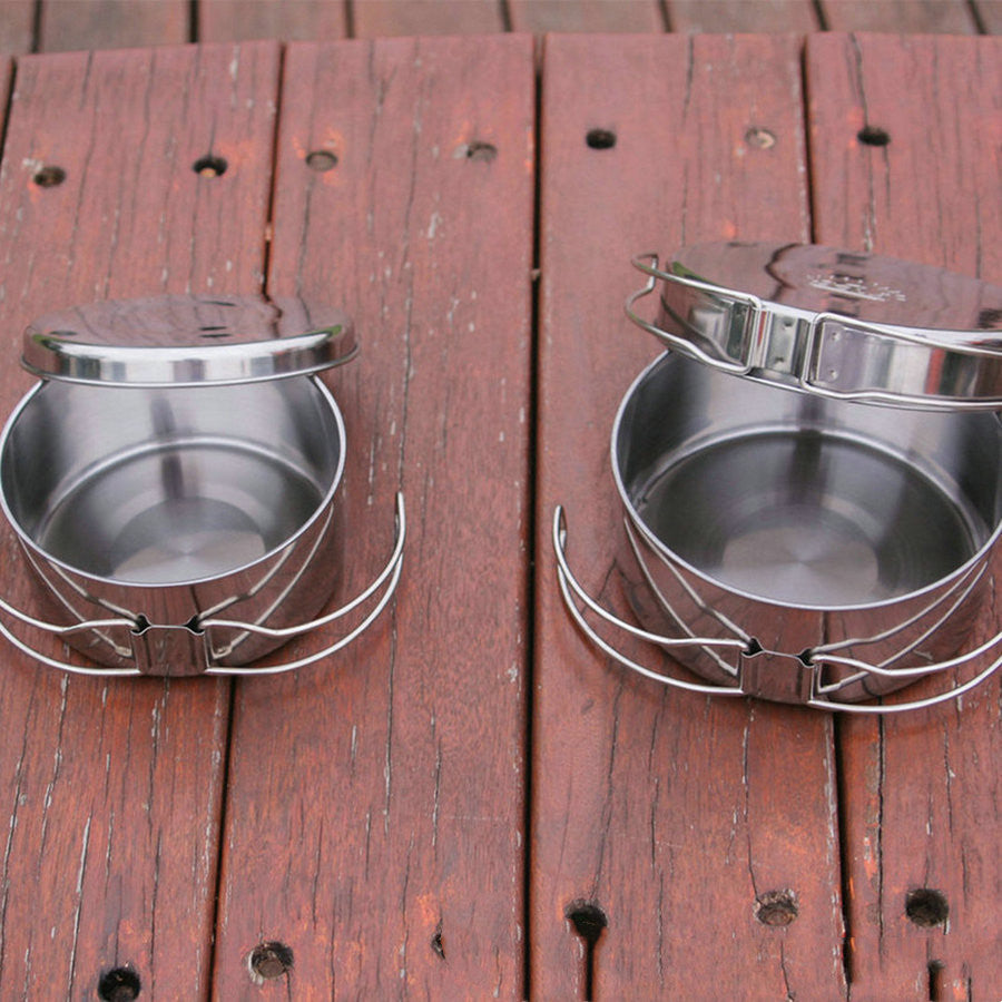 Stainless Steel  Portable Cookware Pot Set