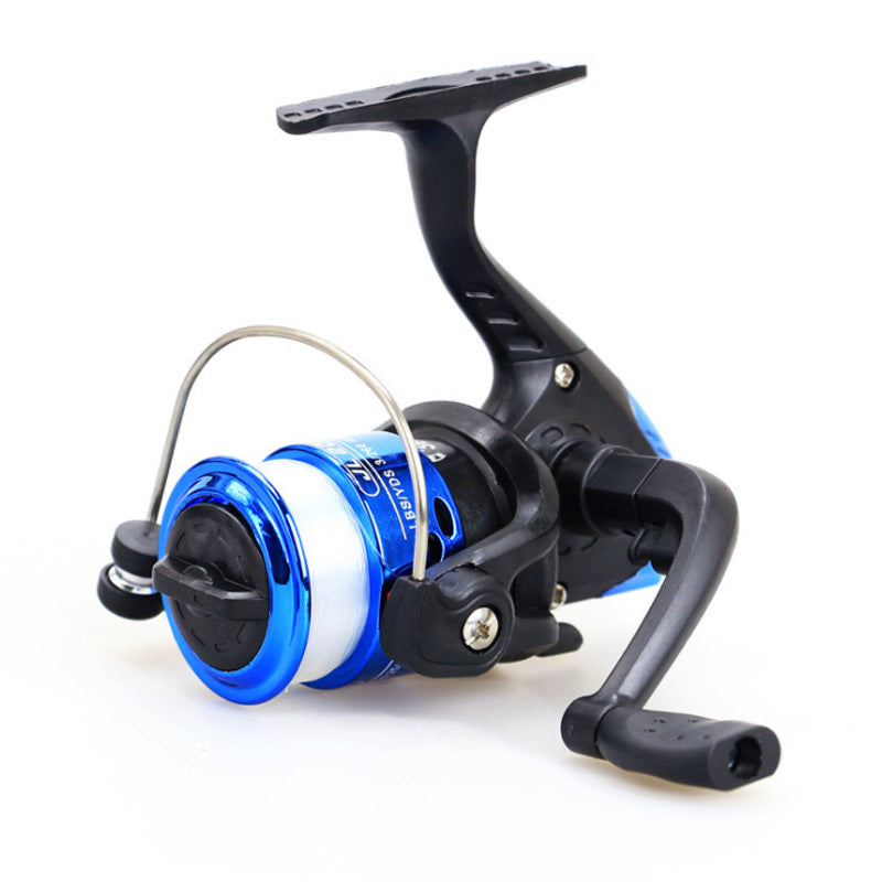 Spinning wheel fishing reel folding handle