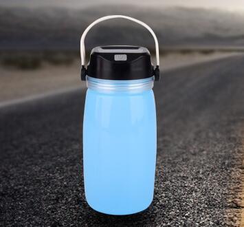 Portable Solar Silicone Lantern Bottle Light USB