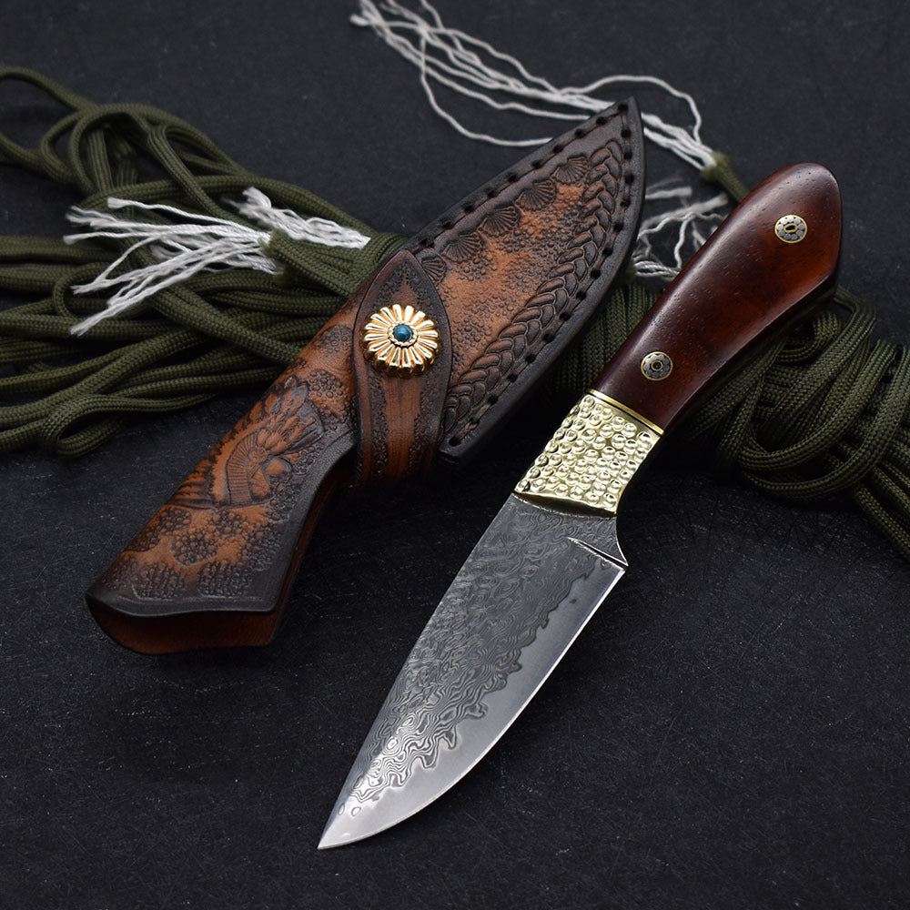 Small Straight Hunting Knife