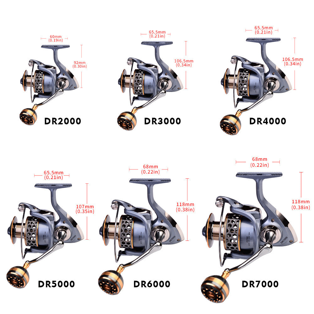 Fishing Wheel Full Metal Thread Cup