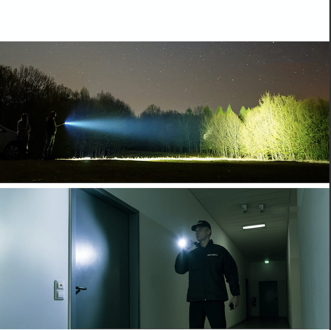 Long Range Camping Compass Waterproof Portable Flashlight