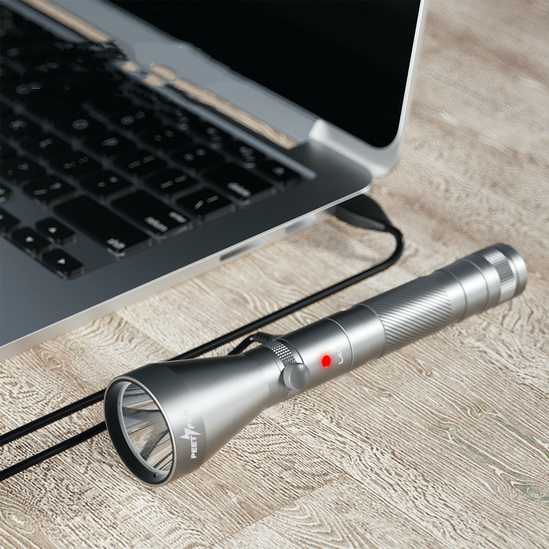 Long Range Camping Compass Waterproof Portable Flashlight