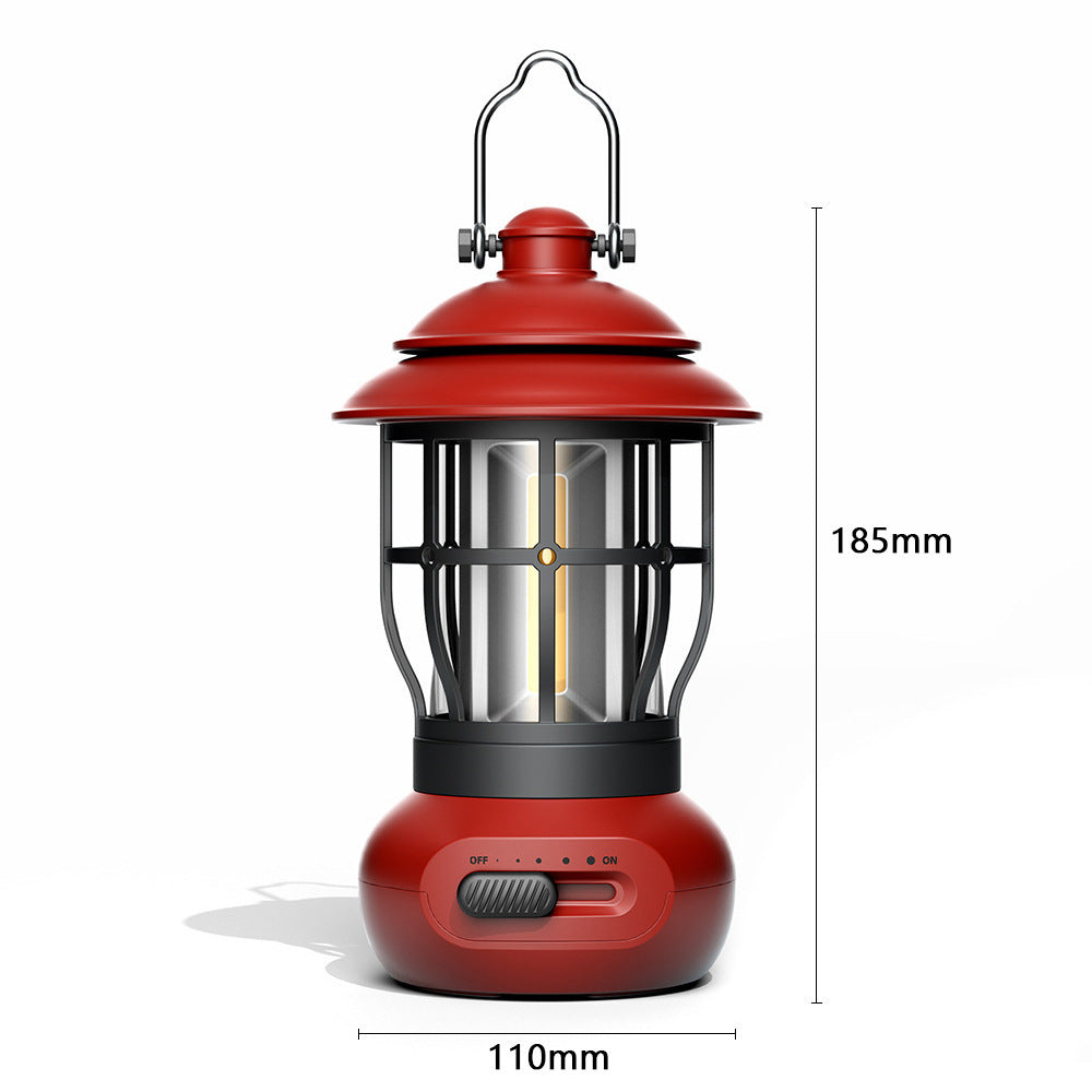 Vintage Style USB Rechargeable Tent Light