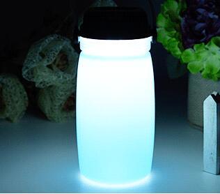 Portable Solar Silicone Lantern Bottle Light USB