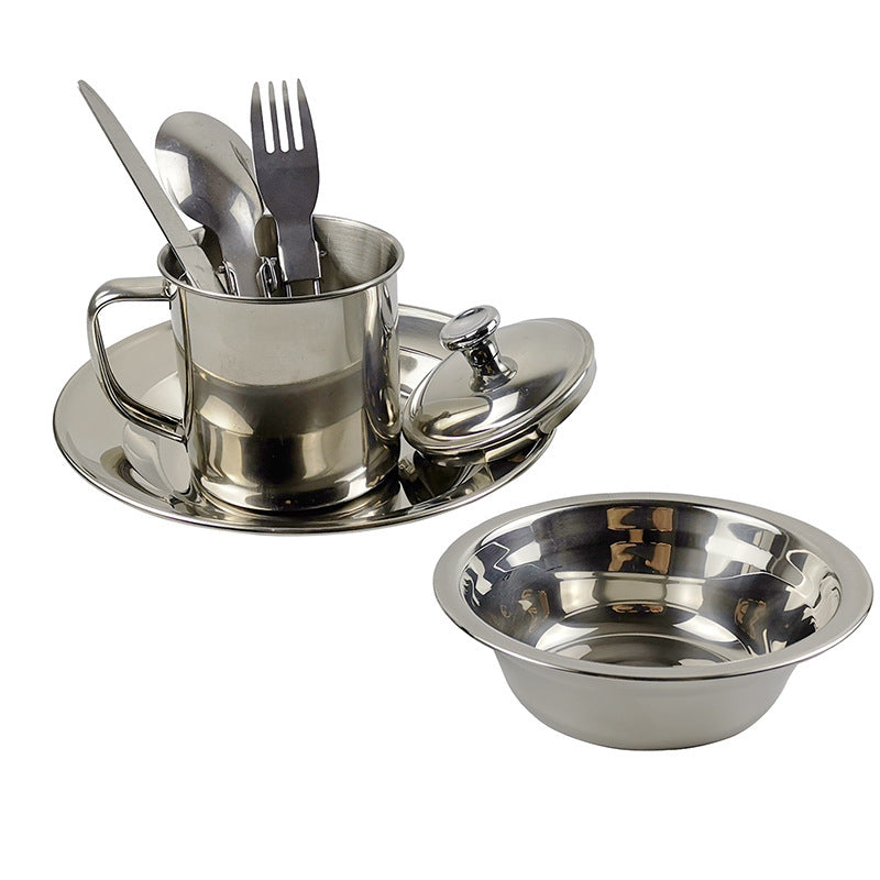 Stainless Steel Tableware Water Cup Cookware Set
