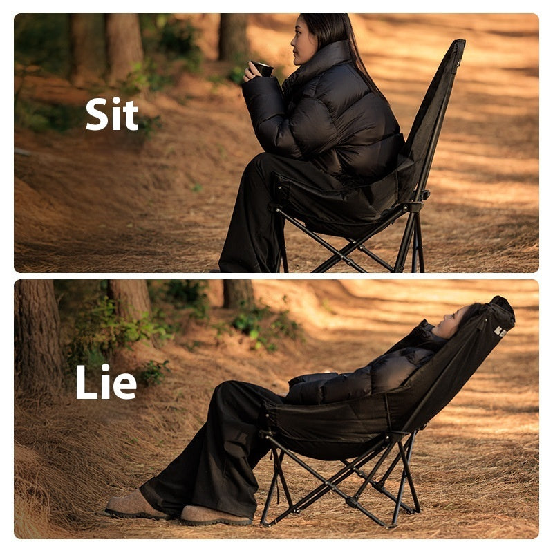 Camping Recliner Portable Thickened Folding Chair