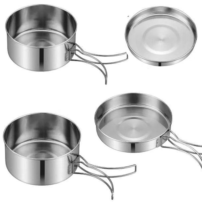 Stainless Steel  Portable Cookware Pot Set