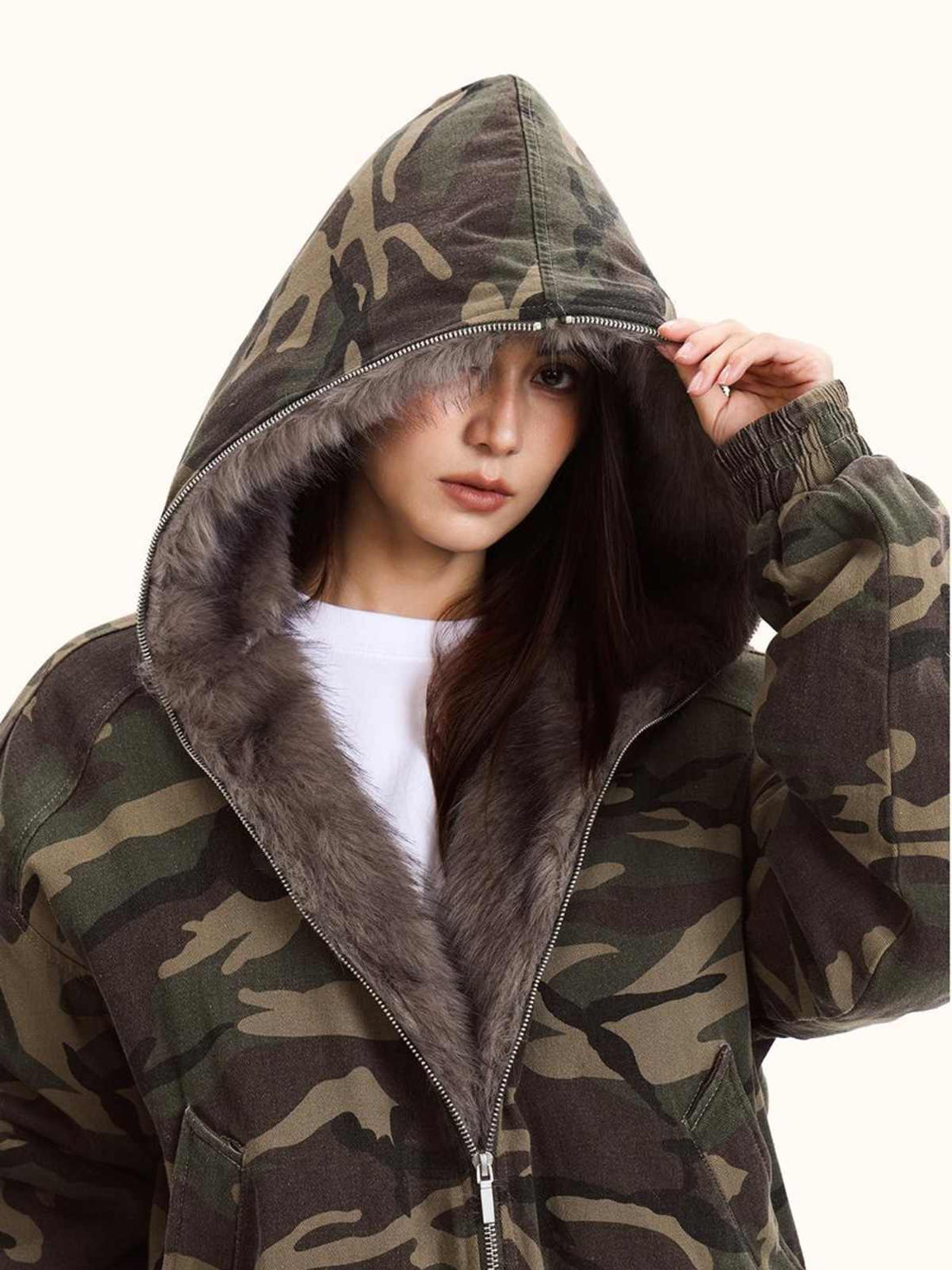 Women's Camouflage Cotton-padded Jacket