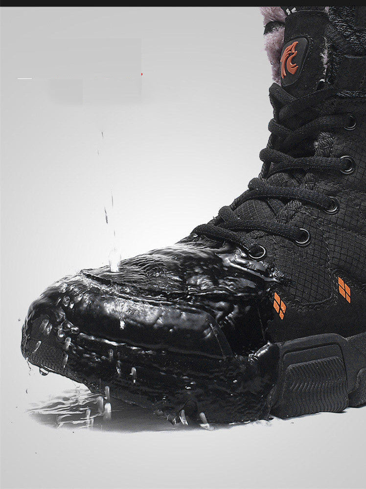 Velvet Warm Snow Boots Thick-Soled Hiking Shoes