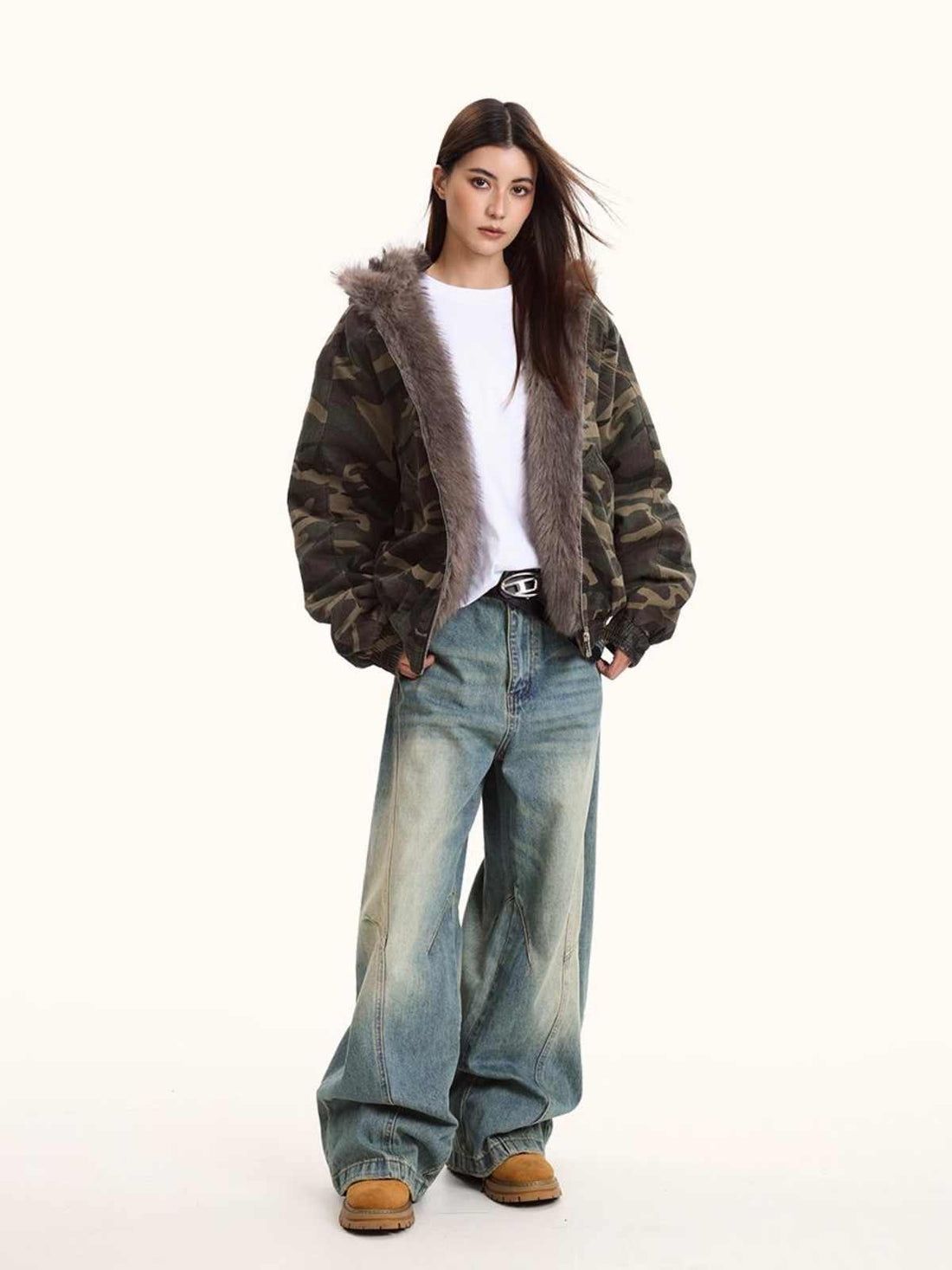 Women's Camouflage Cotton-padded Jacket