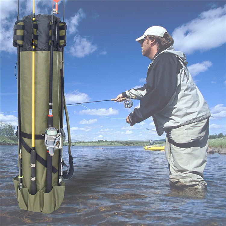 Fishing Rod Gear Cylindrical Bag