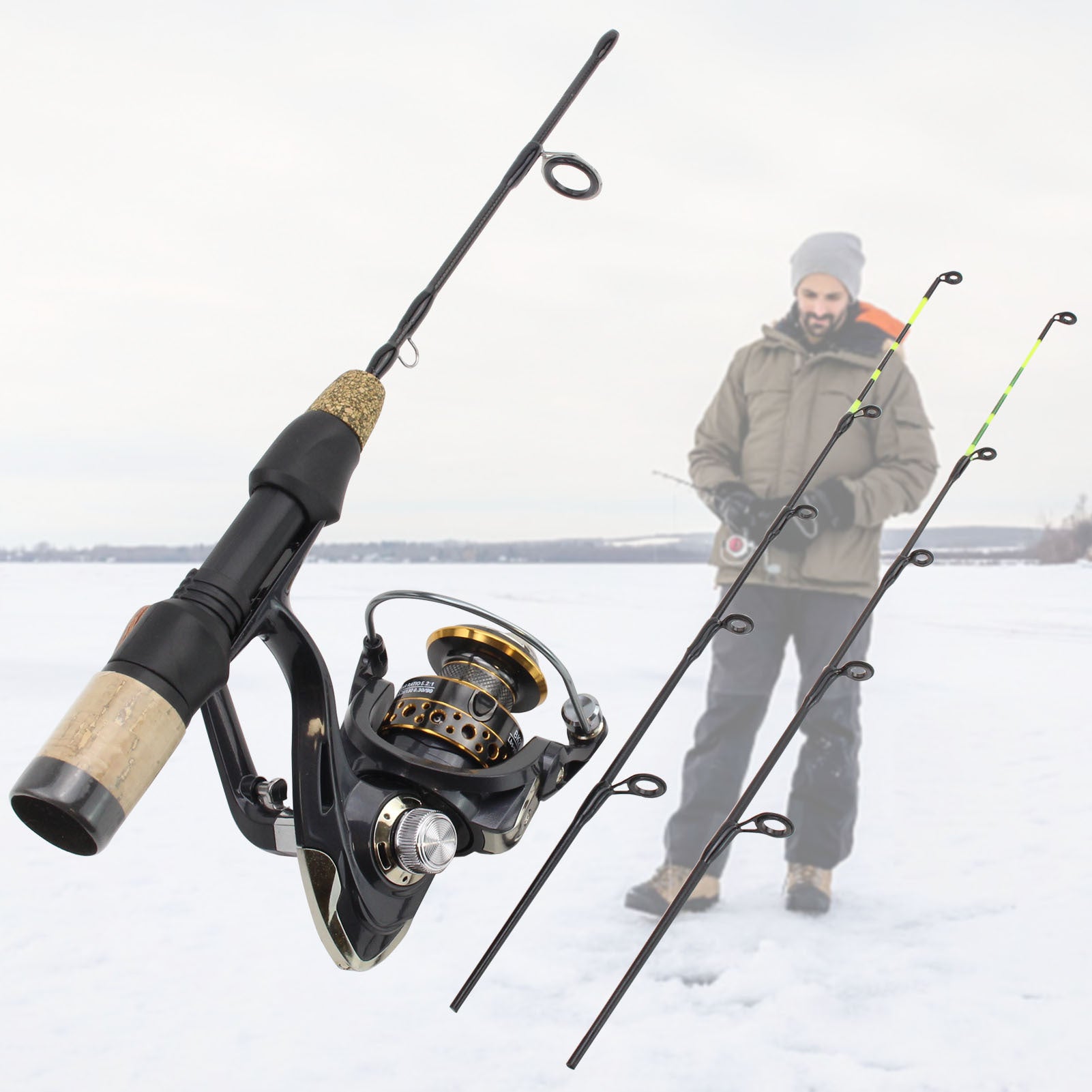 Double Tip Ice Fishing Rod