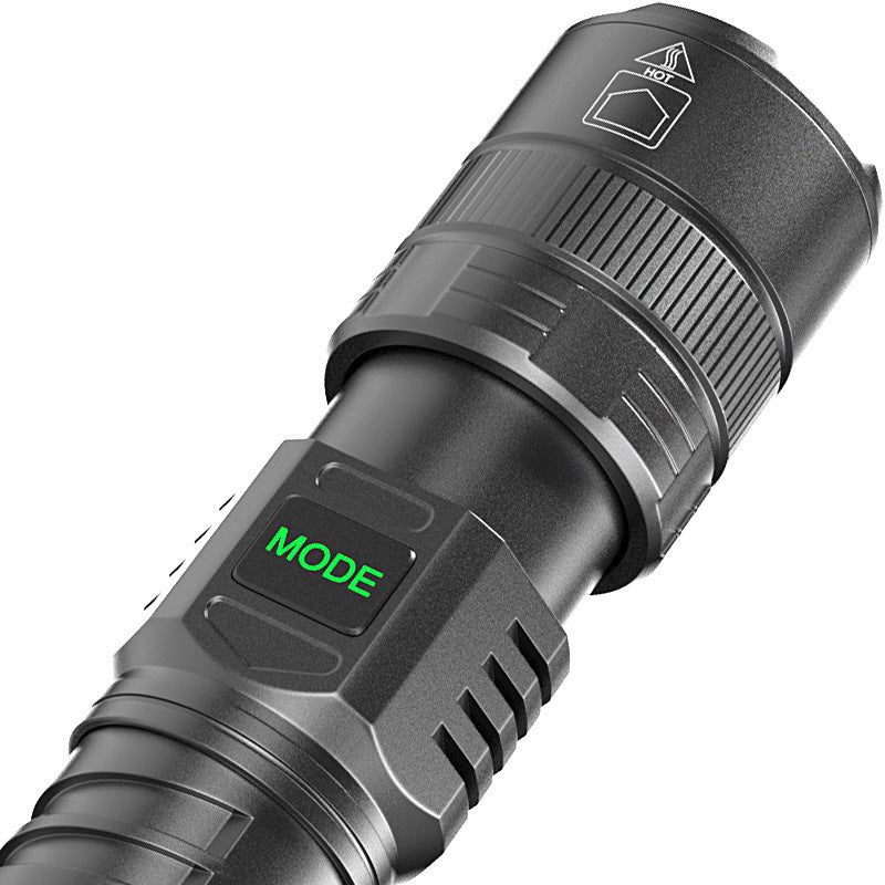 USB Charging Zoom Electric Portable Flashlight