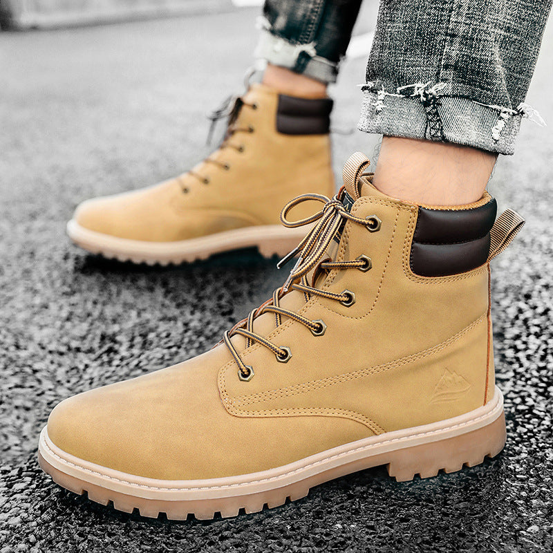 High-top Boots Outdoor Hiking Trend Men's Shoes