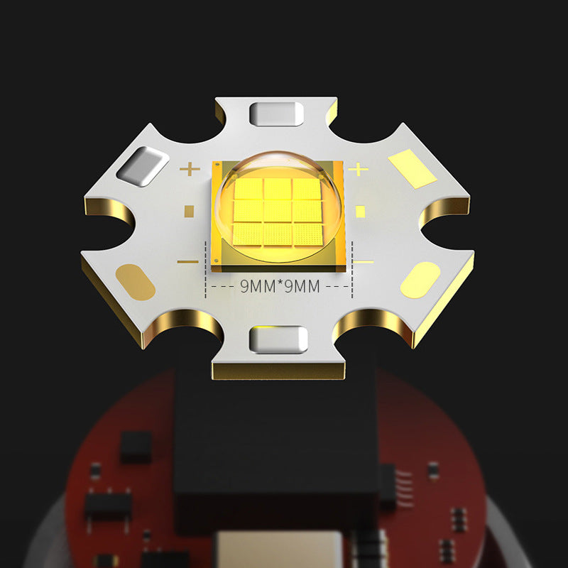 USB Charging Zoom Electric Portable Flashlight